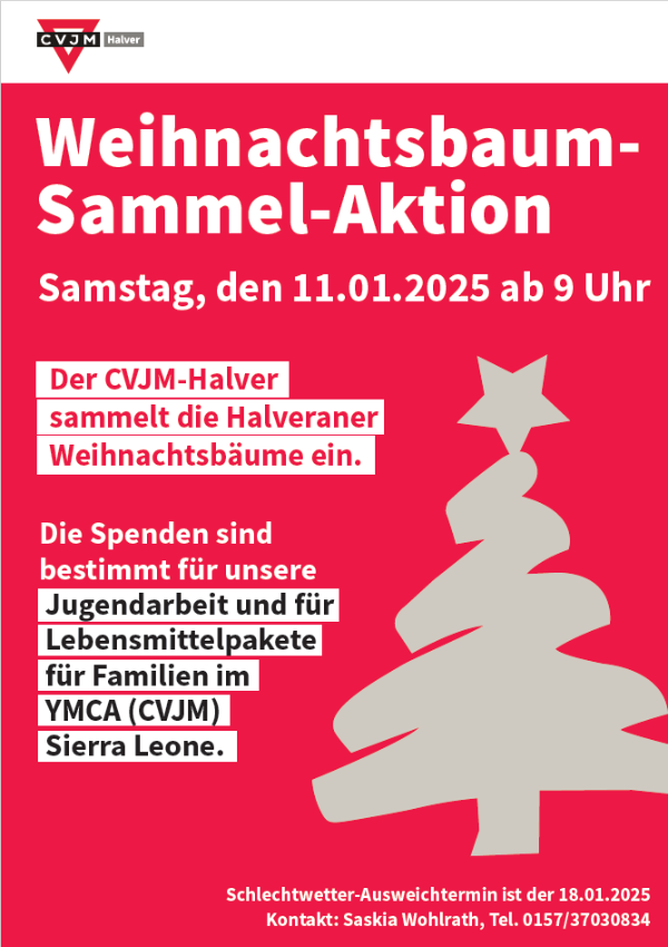 Weihnachtsbaumaktion 2025 Plakat